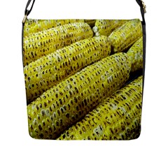 Corn Grilled Corn Cob Maize Cob Flap Messenger Bag (l)  by Nexatart