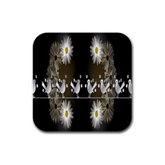 Daisy Bird  Rubber Square Coaster (4 Pack) 