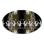 Daisy Bird  Oval Magnet Front