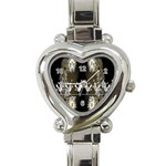 Daisy Bird  Heart Italian Charm Watch Front