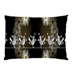 Daisy Bird  Pillow Case