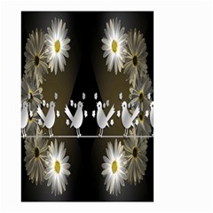 Daisy Bird  Small Garden Flag (two Sides) by Nexatart