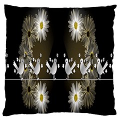 Daisy Bird  Standard Flano Cushion Case (two Sides) by Nexatart