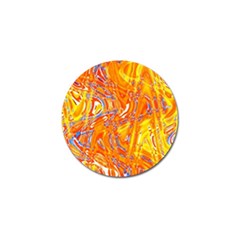 Crazy Patterns In Yellow Golf Ball Marker (10 Pack)