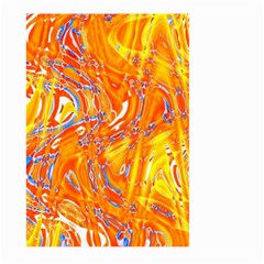 Crazy Patterns In Yellow Large Garden Flag (two Sides) by Nexatart