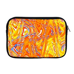 Crazy Patterns In Yellow Apple Macbook Pro 17  Zipper Case