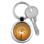 Dandelion Sun Dew Water Plants Key Chains (Round)  Front