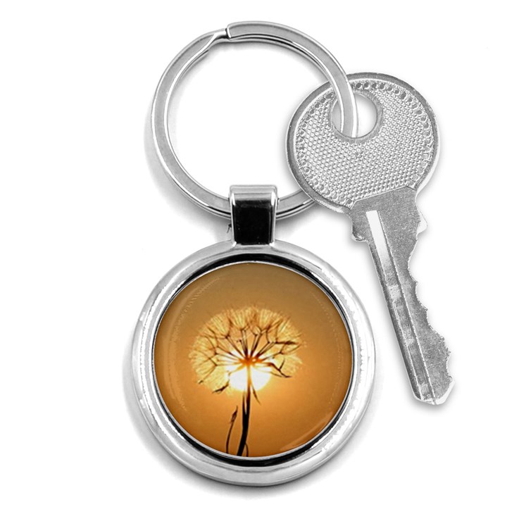 Dandelion Sun Dew Water Plants Key Chains (Round) 