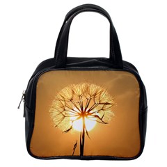 Dandelion Sun Dew Water Plants Classic Handbags (one Side) by Nexatart