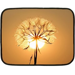 Dandelion Sun Dew Water Plants Double Sided Fleece Blanket (mini)  by Nexatart