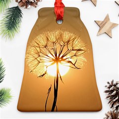 Dandelion Sun Dew Water Plants Bell Ornament (two Sides) by Nexatart