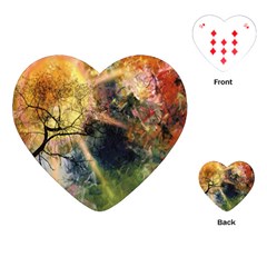 Decoration Decorative Art Artwork Playing Cards (heart)  by Nexatart