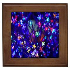 Decorative Flower Shaped Led Lights Framed Tiles