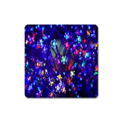 Decorative Flower Shaped Led Lights Square Magnet