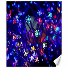 Decorative Flower Shaped Led Lights Canvas 8  x 10 