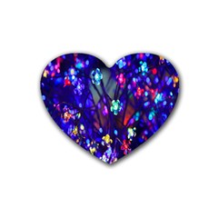 Decorative Flower Shaped Led Lights Heart Coaster (4 pack) 