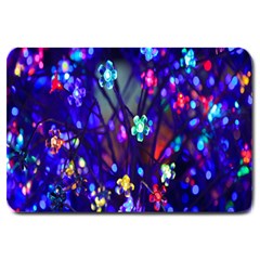 Decorative Flower Shaped Led Lights Large Doormat 