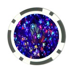 Decorative Flower Shaped Led Lights Poker Chip Card Guard Back