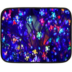 Decorative Flower Shaped Led Lights Fleece Blanket (mini) by Nexatart