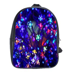 Decorative Flower Shaped Led Lights School Bags(Large) 