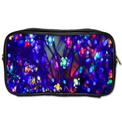 Decorative Flower Shaped Led Lights Toiletries Bags 2-Side