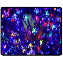 Decorative Flower Shaped Led Lights Fleece Blanket (Medium) 