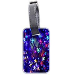 Decorative Flower Shaped Led Lights Luggage Tags (Two Sides)