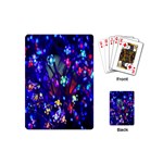 Decorative Flower Shaped Led Lights Playing Cards (Mini)  Back