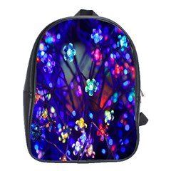 Decorative Flower Shaped Led Lights School Bags (XL) 