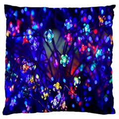 Decorative Flower Shaped Led Lights Standard Flano Cushion Case (One Side)