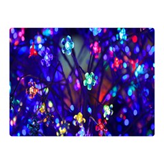 Decorative Flower Shaped Led Lights Double Sided Flano Blanket (Mini) 