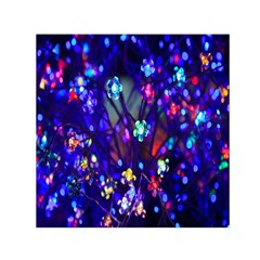 Decorative Flower Shaped Led Lights Small Satin Scarf (Square)