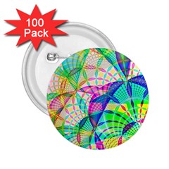 Design Background Concept Fractal 2 25  Buttons (100 Pack)  by Nexatart