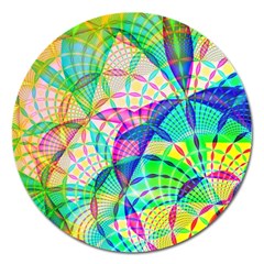 Design Background Concept Fractal Magnet 5  (round) by Nexatart