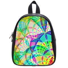 Design Background Concept Fractal School Bags (small) 