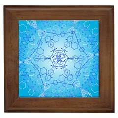 Design Winter Snowflake Decoration Framed Tiles by Nexatart