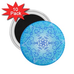 Design Winter Snowflake Decoration 2 25  Magnets (10 Pack)  by Nexatart