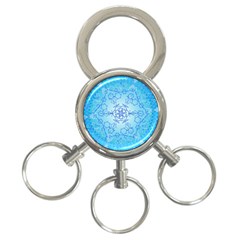 Design Winter Snowflake Decoration 3-ring Key Chains by Nexatart