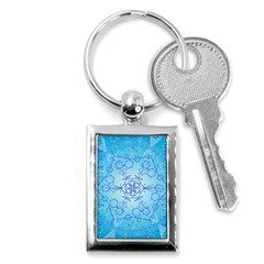 Design Winter Snowflake Decoration Key Chains (rectangle)  by Nexatart