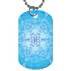 Design Winter Snowflake Decoration Dog Tag (two Sides) by Nexatart