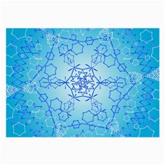 Design Winter Snowflake Decoration Large Glasses Cloth by Nexatart