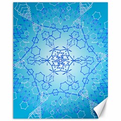 Design Winter Snowflake Decoration Canvas 11  X 14   by Nexatart