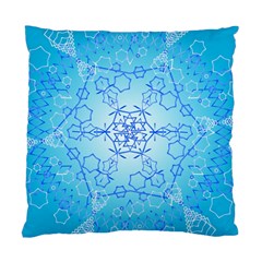 Design Winter Snowflake Decoration Standard Cushion Case (one Side) by Nexatart