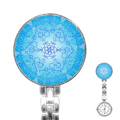 Design Winter Snowflake Decoration Stainless Steel Nurses Watch by Nexatart