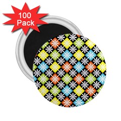 Diamonds Argyle Pattern 2 25  Magnets (100 Pack) 