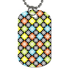 Diamonds Argyle Pattern Dog Tag (one Side) by Nexatart