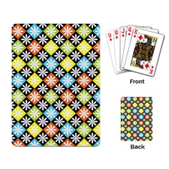 Diamonds Argyle Pattern Playing Card by Nexatart