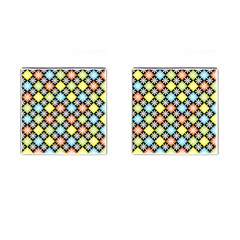 Diamonds Argyle Pattern Cufflinks (square) by Nexatart