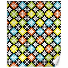 Diamonds Argyle Pattern Canvas 16  X 20   by Nexatart