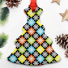 Diamonds Argyle Pattern Ornament (christmas Tree)  by Nexatart